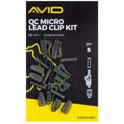Budget 💯 Avid Carp QC Micro Lead Clip Kit Terminal Tackle ❤️