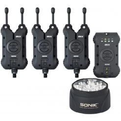 Cheapest 🤩 Sonik SKX 3+1 Alarm / Bivvy Lamp Set Bite Alarms 🎁