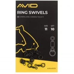 Cheap 😀 Avid Carp Ring Swivels Size 11 Terminal Tackle 🎁
